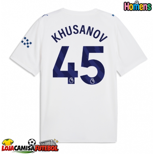 Camisa de Futebol Manchester City Abdukodir Khusanov #45 Equipamento Alternativo 2026-27 Manga Curta